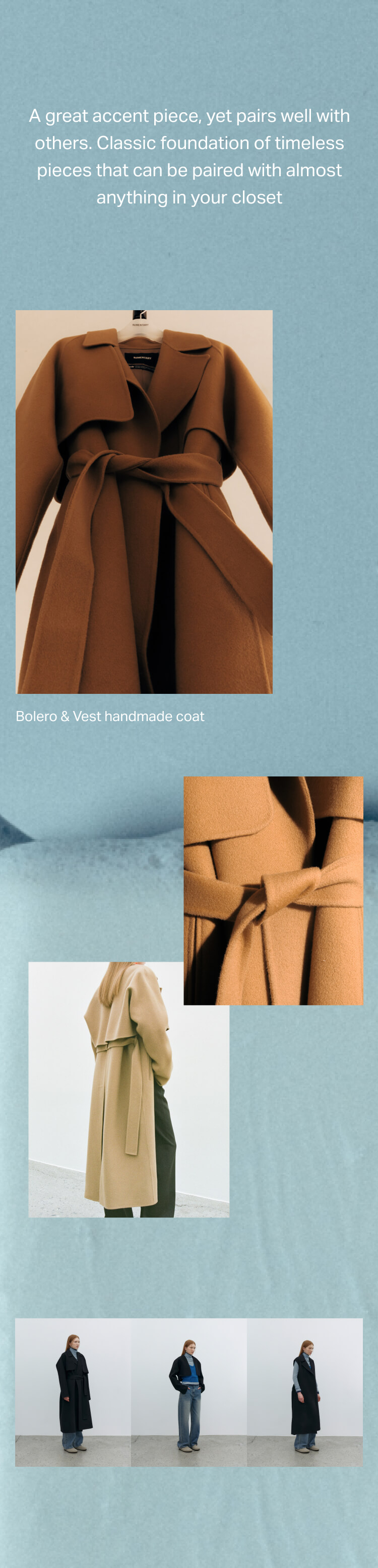 Bolero & Vest handmade coat