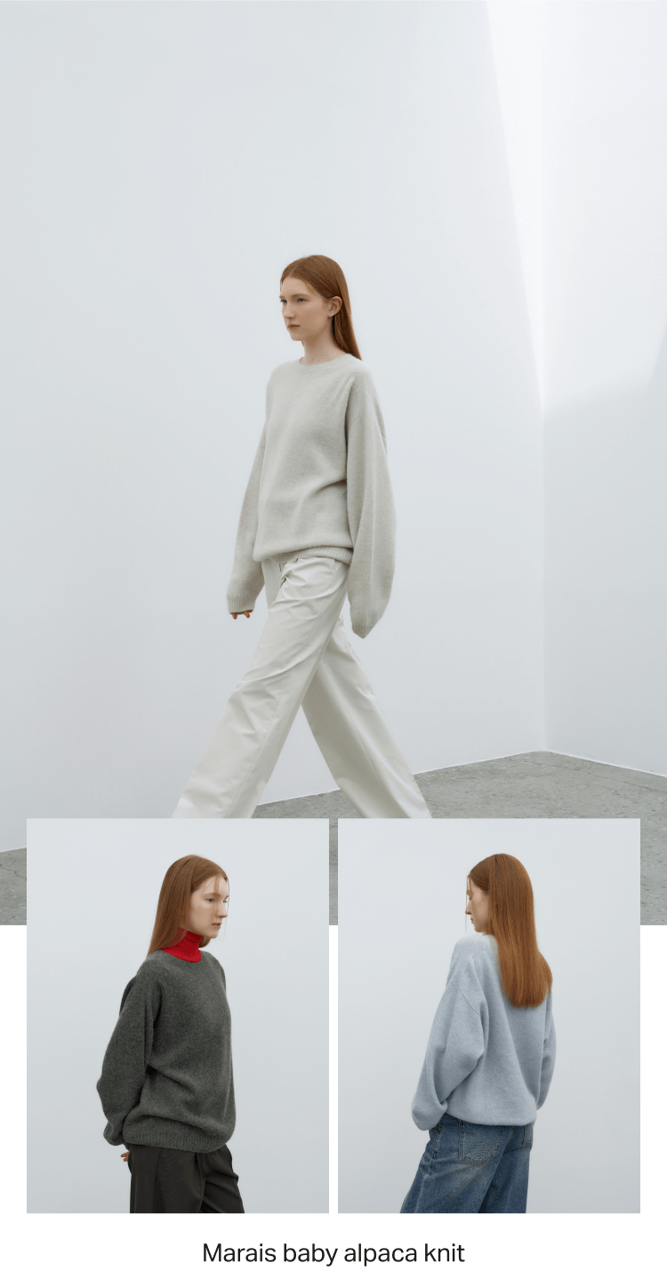 Marais baby alpaca knit