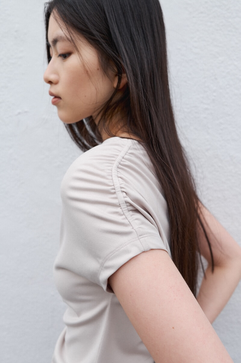 Side shirrting t-shirts image 1